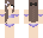 purple bikini herobrine girl
