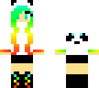 rainbow panda girl