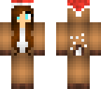 reindeer with santa hat