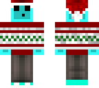 slime with christmas hat and jacket 