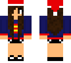 superman girl in santa hat