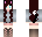 winter cat girl