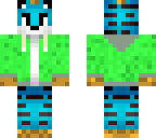 blue and orange tiger with hoodie