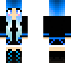 blue haired girl