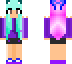 blue haired panda