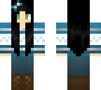 blue winter girl