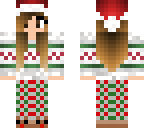 christmas pajama girl