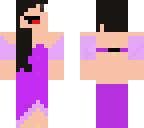cute purple girl with ross mouth