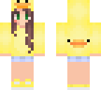 edited cute duck girl
