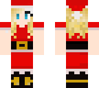 girl in a santa suit 