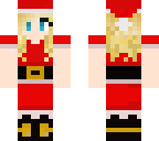 girl in a santa suit 