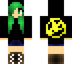 green haired mockingjay girl