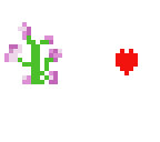 lilac and heart