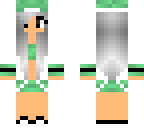 mint tomboy with gray hair