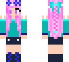 pink hair girl