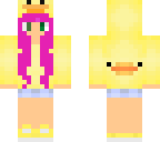 pink haired chick