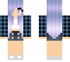 plaid purple hair girl