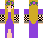purple dress blonde girl