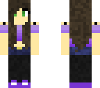 purple gradient girl