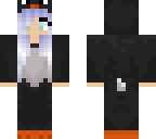 purple haired penguin