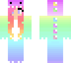rainbow dino girl