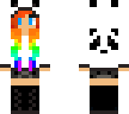 rainbow panda girl