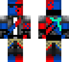 red and blue slime