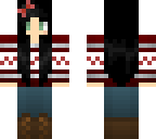 red winter girl