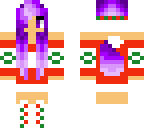 wolf girl christmas skin