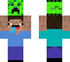 better drooling steve with creeper head