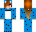 blue lepard girl