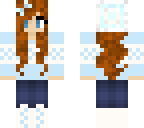 blue winter girl