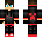 cool red hoodie boy