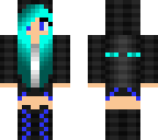 cute blue ender girl