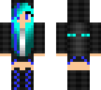 cute blue ender girl