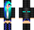 cute blue ender girl