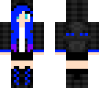 cute blue ender girl