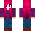 cute pink hair girl