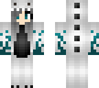 dino girl with grey hair