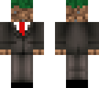 grass man in a suit