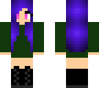 indigo hair girl