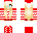 kb in a santa outfit