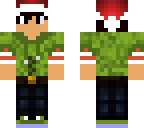 kingrz's christmas skin with santa hat