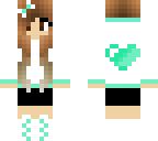 mint heart girl