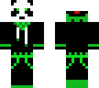 panda in yoshi sweater
