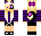 purple gamer with bow