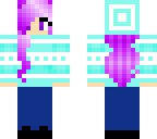 purple haired girl