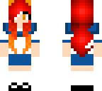 red haired school girl