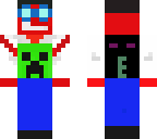 red x creeper with cape