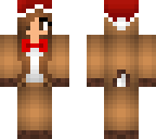 reindeer with a christmas hat